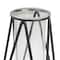 CosmoLiving by Cosmopolitan Set of 2 Black Iron Modern Vase, 13" x 5" x 5"
